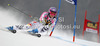 Maria Hoefl-Riesch of Germany skiing in first run of women giant slalom Golden Fox trophy race of Audi FIS Alpine skiing World cup 2012-2013 in Maribor, Slovenia. Women giant slalom race of Audi FIS Alpine skiing World cup was held in Maribor, Slovenia, on Saturday, 26th of January 2013.
