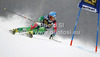 Tanja Poutiainen of Finland skiing in first run of women giant slalom Golden Fox trophy race of Audi FIS Alpine skiing World cup 2012-2013 in Maribor, Slovenia. Women giant slalom race of Audi FIS Alpine skiing World cup was held in Maribor, Slovenia, on Saturday, 26th of January 2013.
