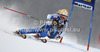 Jessica Lindell-Vikarby of Sweden skiing in first run of women giant slalom Golden Fox trophy race of Audi FIS Alpine skiing World cup 2012-2013 in Maribor, Slovenia. Women giant slalom race of Audi FIS Alpine skiing World cup was held in Maribor, Slovenia, on Saturday, 26th of January 2013.
