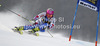 Marion Bertrand of France skiing in first run of women giant slalom Golden Fox trophy race of Audi FIS Alpine skiing World cup 2012-2013 in Maribor, Slovenia. Women giant slalom race of Audi FIS Alpine skiing World cup was held in Maribor, Slovenia, on Saturday, 26th of January 2013.
