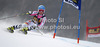 Veronique Hronek of Germany skiing in first run of women giant slalom Golden Fox trophy race of Audi FIS Alpine skiing World cup 2012-2013 in Maribor, Slovenia. Women giant slalom race of Audi FIS Alpine skiing World cup was held in Maribor, Slovenia, on Saturday, 26th of January 2013.
