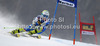 Tina Robnik of Slovenia skiing in first run of women giant slalom Golden Fox trophy race of Audi FIS Alpine skiing World cup 2012-2013 in Maribor, Slovenia. Women giant slalom race of Audi FIS Alpine skiing World cup was held in Maribor, Slovenia, on Saturday, 26th of January 2013.
