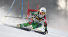 Nina Halme of Finland skiing in first run of women giant slalom Golden Fox trophy race of Audi FIS Alpine skiing World cup 2012-2013 in Maribor, Slovenia. Women giant slalom race of Audi FIS Alpine skiing World cup was held in Maribor, Slovenia, on Saturday, 26th of January 2013.

