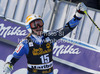 Fifth placed Jessica Lindell-Vikarby of Sweden reacts in finish of second run of women giant slalom Golden Fox trophy race of Audi FIS Alpine skiing World cup 2012-2013 in Maribor, Slovenia. Women giant slalom race of Audi FIS Alpine skiing World cup was held in Maribor, Slovenia, on Saturday, 26th of January 2013.
