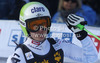 Third placed Anna Fenninger of Austria reacts in finish of second run of women giant slalom Golden Fox trophy race of Audi FIS Alpine skiing World cup 2012-2013 in Maribor, Slovenia. Women giant slalom race of Audi FIS Alpine skiing World cup was held in Maribor, Slovenia, on Saturday, 26th of January 2013.
