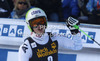 Third placed Anna Fenninger of Austria reacts in finish of second run of women giant slalom Golden Fox trophy race of Audi FIS Alpine skiing World cup 2012-2013 in Maribor, Slovenia. Women giant slalom race of Audi FIS Alpine skiing World cup was held in Maribor, Slovenia, on Saturday, 26th of January 2013.
