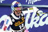 Winner Lindsey Vonn of USA reacts in finish of second run of women giant slalom Golden Fox trophy race of Audi FIS Alpine skiing World cup 2012-2013 in Maribor, Slovenia. Women giant slalom race of Audi FIS Alpine skiing World cup was held in Maribor, Slovenia, on Saturday, 26th of January 2013.
