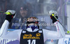 Winner Lindsey Vonn of USA reacts in finish of second run of women giant slalom Golden Fox trophy race of Audi FIS Alpine skiing World cup 2012-2013 in Maribor, Slovenia. Women giant slalom race of Audi FIS Alpine skiing World cup was held in Maribor, Slovenia, on Saturday, 26th of January 2013.
