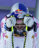 Winner Lindsey Vonn of USA reacts in finish of second run of women giant slalom Golden Fox trophy race of Audi FIS Alpine skiing World cup 2012-2013 in Maribor, Slovenia. Women giant slalom race of Audi FIS Alpine skiing World cup was held in Maribor, Slovenia, on Saturday, 26th of January 2013.
