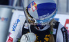 Winner Lindsey Vonn of USA reacts in finish of second run of women giant slalom Golden Fox trophy race of Audi FIS Alpine skiing World cup 2012-2013 in Maribor, Slovenia. Women giant slalom race of Audi FIS Alpine skiing World cup was held in Maribor, Slovenia, on Saturday, 26th of January 2013.
