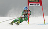 Tanja Poutiainen of Finland skiing in first run of women giant slalom Golden Fox trophy race of Audi FIS Alpine skiing World cup 2012-2013 in Maribor, Slovenia. Women giant slalom race of Audi FIS Alpine skiing World cup was held in Maribor, Slovenia, on Saturday, 26th of January 2013.
