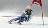 Jessica Lindell-Vikarby of Sweden skiing in first run of women giant slalom Golden Fox trophy race of Audi FIS Alpine skiing World cup 2012-2013 in Maribor, Slovenia. Women giant slalom race of Audi FIS Alpine skiing World cup was held in Maribor, Slovenia, on Saturday, 26th of January 2013.

