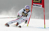 Michaela Kirchgasser of Austria skiing in first run of women giant slalom Golden Fox trophy race of Audi FIS Alpine skiing World cup 2012-2013 in Maribor, Slovenia. Women giant slalom race of Audi FIS Alpine skiing World cup was held in Maribor, Slovenia, on Saturday, 26th of January 2013.
