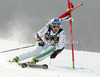 Denise Karbon of Italy skiing in first run of women giant slalom Golden Fox trophy race of Audi FIS Alpine skiing World cup 2012-2013 in Maribor, Slovenia. Women giant slalom race of Audi FIS Alpine skiing World cup was held in Maribor, Slovenia, on Saturday, 26th of January 2013.

