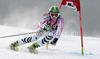 Lena Duerr of Germany skiing in first run of women giant slalom Golden Fox trophy race of Audi FIS Alpine skiing World cup 2012-2013 in Maribor, Slovenia. Women giant slalom race of Audi FIS Alpine skiing World cup was held in Maribor, Slovenia, on Saturday, 26th of January 2013.
