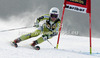 Lotte Smiseth Sejersted of Norway skiing in first run of women giant slalom Golden Fox trophy race of Audi FIS Alpine skiing World cup 2012-2013 in Maribor, Slovenia. Women giant slalom race of Audi FIS Alpine skiing World cup was held in Maribor, Slovenia, on Saturday, 26th of January 2013.
