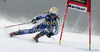  Sara Hector of Sweden skiing in first run of women giant slalom Golden Fox trophy race of Audi FIS Alpine skiing World cup 2012-2013 in Maribor, Slovenia. Women giant slalom race of Audi FIS Alpine skiing World cup was held in Maribor, Slovenia, on Saturday, 26th of January 2013.

