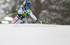 Kathrin Zettel of Austria skiing in first run of women slalom Golden Fox trophy race of Audi FIS Alpine skiing World cup 2012-2013 in Maribor, Slovenia. Women slalom race of Audi FIS Alpine skiing World cup was held in Maribor, Slovenia, on Sunday, 27th of January 2013.
