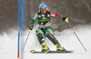 Tanja Poutiainen of Finland skiing in first run of women slalom Golden Fox trophy race of Audi FIS Alpine skiing World cup 2012-2013 in Maribor, Slovenia. Women slalom race of Audi FIS Alpine skiing World cup was held in Maribor, Slovenia, on Sunday, 27th of January 2013.
