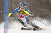 Mikaela Shiffrin of USA skiing in first run of women slalom Golden Fox trophy race of Audi FIS Alpine skiing World cup 2012-2013 in Maribor, Slovenia. Women slalom race of Audi FIS Alpine skiing World cup was held in Maribor, Slovenia, on Sunday, 27th of January 2013.
