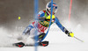 Mikaela Shiffrin of USA skiing in first run of women slalom Golden Fox trophy race of Audi FIS Alpine skiing World cup 2012-2013 in Maribor, Slovenia. Women slalom race of Audi FIS Alpine skiing World cup was held in Maribor, Slovenia, on Sunday, 27th of January 2013.
