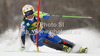 Therese Borssen of Sweden skiing in first run of women slalom Golden Fox trophy race of Audi FIS Alpine skiing World cup 2012-2013 in Maribor, Slovenia. Women slalom race of Audi FIS Alpine skiing World cup was held in Maribor, Slovenia, on Sunday, 27th of January 2013.
