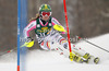 Lena Duerr of Germany skiing in first run of women slalom Golden Fox trophy race of Audi FIS Alpine skiing World cup 2012-2013 in Maribor, Slovenia. Women slalom race of Audi FIS Alpine skiing World cup was held in Maribor, Slovenia, on Sunday, 27th of January 2013.
