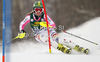 Lena Duerr of Germany skiing in first run of women slalom Golden Fox trophy race of Audi FIS Alpine skiing World cup 2012-2013 in Maribor, Slovenia. Women slalom race of Audi FIS Alpine skiing World cup was held in Maribor, Slovenia, on Sunday, 27th of January 2013.
