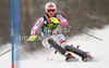 Christina Geiger of Germany skiing in first run of women slalom Golden Fox trophy race of Audi FIS Alpine skiing World cup 2012-2013 in Maribor, Slovenia. Women slalom race of Audi FIS Alpine skiing World cup was held in Maribor, Slovenia, on Sunday, 27th of January 2013.
