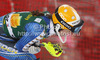 Maria Pietilae-Holmner of Sweden in pain after DNF in first run of women slalom Golden Fox trophy race of Audi FIS Alpine skiing World cup 2012-2013 in Maribor, Slovenia. Women slalom race of Audi FIS Alpine skiing World cup was held in Maribor, Slovenia, on Sunday, 27th of January 2013.

