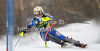Nathalie Eklund of Sweden skiing in first run of women slalom Golden Fox trophy race of Audi FIS Alpine skiing World cup 2012-2013 in Maribor, Slovenia. Women slalom race of Audi FIS Alpine skiing World cup was held in Maribor, Slovenia, on Sunday, 27th of January 2013.
