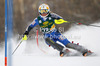 Nathalie Eklund of Sweden skiing in first run of women slalom Golden Fox trophy race of Audi FIS Alpine skiing World cup 2012-2013 in Maribor, Slovenia. Women slalom race of Audi FIS Alpine skiing World cup was held in Maribor, Slovenia, on Sunday, 27th of January 2013.
