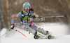 Julia Mancuso of USA skiing in first run of women slalom Golden Fox trophy race of Audi FIS Alpine skiing World cup 2012-2013 in Maribor, Slovenia. Women slalom race of Audi FIS Alpine skiing World cup was held in Maribor, Slovenia, on Sunday, 27th of January 2013.
