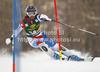 Dominique Gisin of Switzerland skiing in first run of women slalom Golden Fox trophy race of Audi FIS Alpine skiing World cup 2012-2013 in Maribor, Slovenia. Women slalom race of Audi FIS Alpine skiing World cup was held in Maribor, Slovenia, on Sunday, 27th of January 2013.
