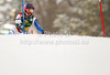 Michelle Gisin of Switzerland skiing in first run of women slalom Golden Fox trophy race of Audi FIS Alpine skiing World cup 2012-2013 in Maribor, Slovenia. Women slalom race of Audi FIS Alpine skiing World cup was held in Maribor, Slovenia, on Sunday, 27th of January 2013.
