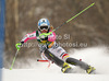 Barbara Wirth of Germany skiing in first run of women slalom Golden Fox trophy race of Audi FIS Alpine skiing World cup 2012-2013 in Maribor, Slovenia. Women slalom race of Audi FIS Alpine skiing World cup was held in Maribor, Slovenia, on Sunday, 27th of January 2013.
