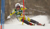 Lotte Smiseth Sejersted of Norway skiing in first run of women slalom Golden Fox trophy race of Audi FIS Alpine skiing World cup 2012-2013 in Maribor, Slovenia. Women slalom race of Audi FIS Alpine skiing World cup was held in Maribor, Slovenia, on Sunday, 27th of January 2013.

