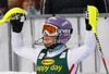 Fifth placed Michaela Kirchgasser of Austria reacts in finish of second run of women slalom Golden Fox trophy race of Audi FIS Alpine skiing World cup 2012-2013 in Maribor, Slovenia. Women slalom race of Audi FIS Alpine skiing World cup was held in Maribor, Slovenia, on Sunday, 27th of January 2013.
