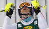 Fifth placed Michaela Kirchgasser of Austria reacts in finish of second run of women slalom Golden Fox trophy race of Audi FIS Alpine skiing World cup 2012-2013 in Maribor, Slovenia. Women slalom race of Audi FIS Alpine skiing World cup was held in Maribor, Slovenia, on Sunday, 27th of January 2013.
