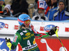 Tanja Poutiainen of Finland reacts disappointed in finish of second run of women slalom Golden Fox trophy race of Audi FIS Alpine skiing World cup 2012-2013 in Maribor, Slovenia. Women slalom race of Audi FIS Alpine skiing World cup was held in Maribor, Slovenia, on Sunday, 27th of January 2013.
