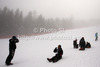 Photographers are waiting for race to start, while fog was delaying start of women Super-g race of FIS Alpine skiing World Championships in Schladming, Austria. Women super-g race of FIS Alpine skiing World championships Schladming 2013, was held in Scladming, Austria, on Tuesday, 5th of February 2013.
