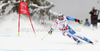 Silvan Zurbriggen of Switzerland skiing in men Super-g race of FIS Alpine skiing World Championships in Schladming, Austria. Men super-g race of FIS Alpine skiing World championships Schladming 2013, was held in Scladming, Austria, on Wednesday, 6th of February 2013.
