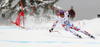 Ninth placed Adrien Theaux of France skiing in men Super-g race of FIS Alpine skiing World Championships in Schladming, Austria. Men super-g race of FIS Alpine skiing World championships Schladming 2013, was held in Scladming, Austria, on Wednesday, 6th of February 2013.
