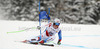 Carlo Janka of Switzerland skiing in men Super-g race of FIS Alpine skiing World Championships in Schladming, Austria. Men super-g race of FIS Alpine skiing World championships Schladming 2013, was held in Scladming, Austria, on Wednesday, 6th of February 2013.
