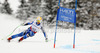 Matts Olsson of Sweden skiing in men Super-g race of FIS Alpine skiing World Championships in Schladming, Austria. Men super-g race of FIS Alpine skiing World championships Schladming 2013, was held in Scladming, Austria, on Wednesday, 6th of February 2013.

