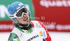 Andreas Romar of Finland reacts in finish of men Super-g race of FIS Alpine skiing World Championships in Schladming, Austria. Men super-g race of FIS Alpine skiing World championships Schladming 2013, was held in Scladming, Austria, on Wednesday, 6th of February 2013.
