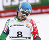 Andreas Romar of Finland reacts in finish of men Super-g race of FIS Alpine skiing World Championships in Schladming, Austria. Men super-g race of FIS Alpine skiing World championships Schladming 2013, was held in Scladming, Austria, on Wednesday, 6th of February 2013.

