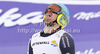 Winner Ted Ligety of USA reacts in finish of men Super-g race of FIS Alpine skiing World Championships in Schladming, Austria. Men super-g race of FIS Alpine skiing World championships Schladming 2013, was held in Scladming, Austria, on Wednesday, 6th of February 2013.

