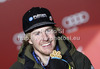 Winner and new Super-g World champion Ted Ligety of USA celebrates his medal won in men Super-g race of FIS Alpine skiing World Championships in Schladming, Austria. Men super-g race of FIS Alpine skiing World championships Schladming 2013, was held in Scladming, Austria, on Wednesday, 6th of February 2013.
