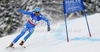 Christof Innerhofer of Italy skiing in first training for men downhill race of FIS Alpine skiing World Championships in Schladming, Austria. First training for men downhill race of FIS Alpine skiing World championships Schladming 2013, was held in Schladming, Austria, on Thursday, 7th of February 2013.
